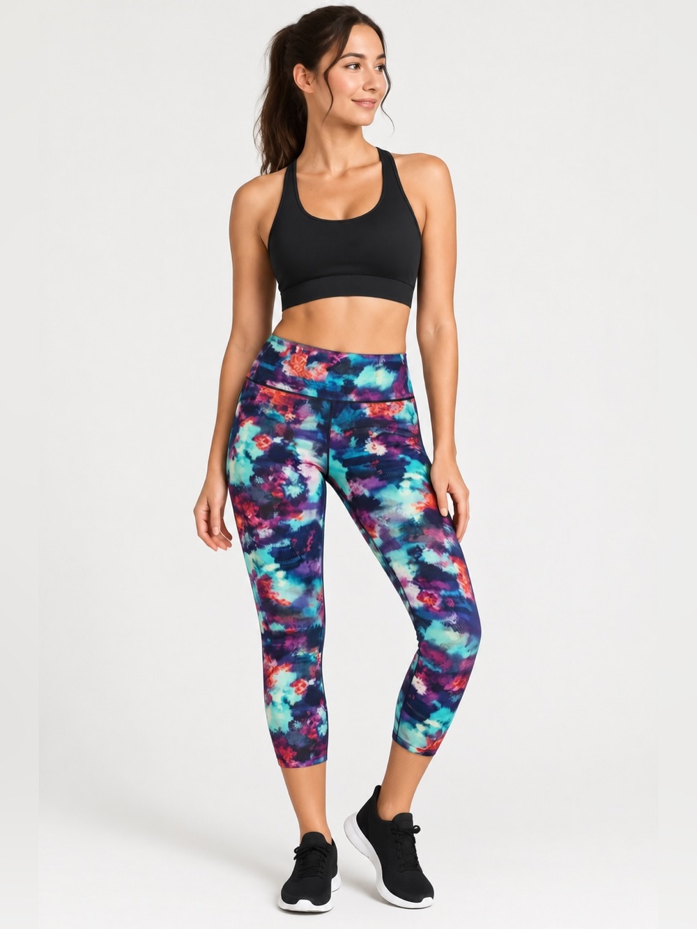 Athleta Floral Fade SoFoFa Performance Leggings — Size S NWT
